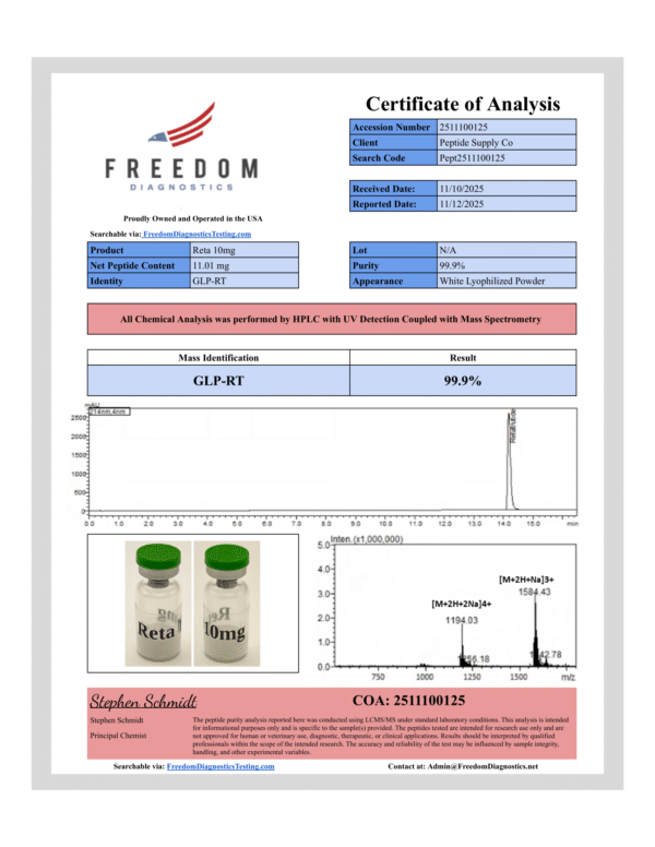 Premium Peptide Supply Online | GLP-3 – Single Vial USA