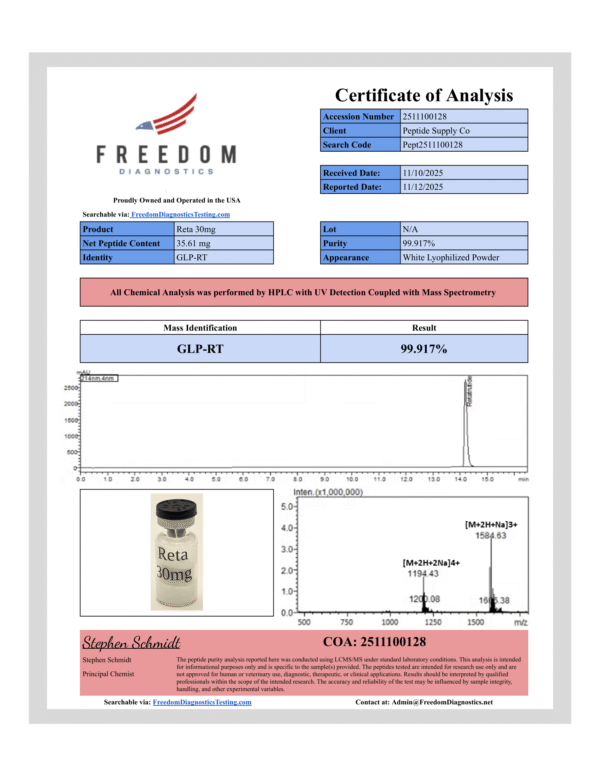 Premium Peptide Supply Online | GLP-3 – Single Vial USA